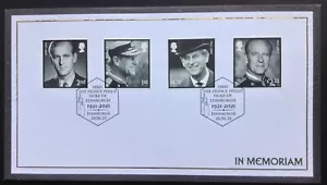 GB Buckingham 2021 Duke of Edinburgh M/S Set on First Day Cover, Edinburgh S/H/S - Picture 1 of 2