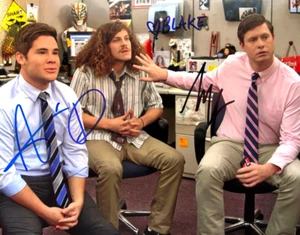 WORKAHOLICS Cast Signed 8x10" (Blake, Adam DeVine, Anders) Authentic Autographs - Picture 1 of 2