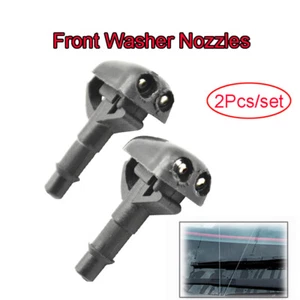 Pair Front Wiper Washer Nozzle Jet Fit For Mitsubishi Pajero Shogun Montero NEW - Picture 1 of 4