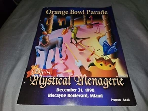 Orange Bowl Parade Programm Obie's Mystical Menagerie Miami Florida 12-31-1998 - Bild 1 von 14
