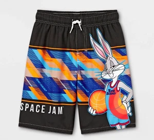 Sz 4-14 Space Jam 2 Swimsuit Swim Trunks Shorts Boy's Tune Squad New Legacy NWT - Picture 1 of 3