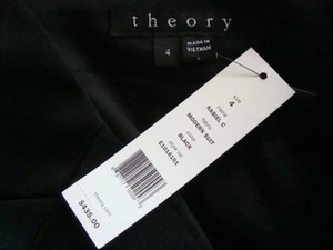 Giacca blazer crop nuova con etichette $435 theory *nabiel c* modern suit misto lana vergine taglia 4 - Foto 1 di 6