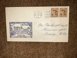 GEORGE WASHINGTON BICENTENARIO TREINTA DÍAS TOUR CUBIERTA DE CACHÉ CANCELADA NYC 1932 - Imagen 1 de 1