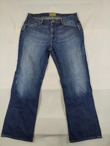 Pantalones de mezclilla BKE Tyler para hombre 36 largos bootcut desgastados azul vaquero 100 % algodón - Imagen 1 de 10