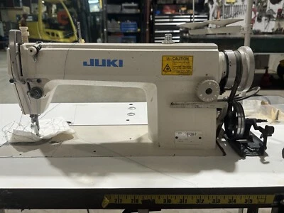 Juki DDL-5550N-7 Mechanical Sewing Machine - Complete Setup With Table And Pedal - Image 1 of 2