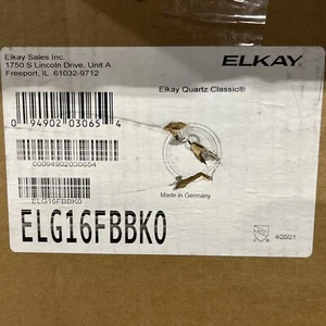 Elkay ELG16FBBK0 Gourmet 18-1/8" x 18-1/8" x 7-1/2" Single Basin Granite - Picture 1 of 1