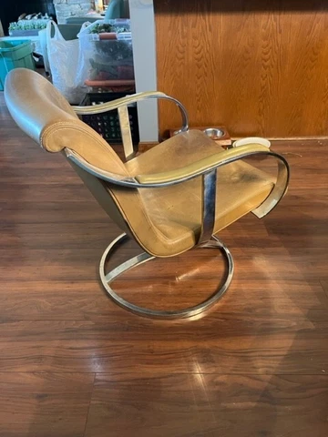 Steelcase Gardner Leaver Chair- Leather/Stainless- NO SHIPPING- Local Pickup Cover