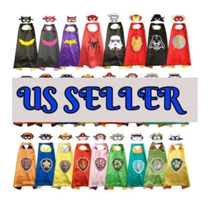 Halloween Party Kids Costume Roleplay Paw Patrol Cape and Mask Set (US Seller) - Picture 1 of 15