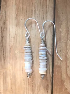 NEW: inspired by Sundance Catalog - pink Peruvian opal tier drop earrings - Picture 1 of 6