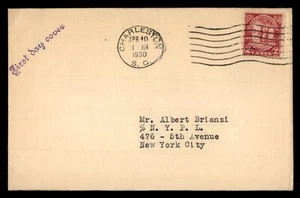 MayfairStamps US FDC 1930 South Carolina Charleston First Day Cover aas_08319 - Picture 1 of 2