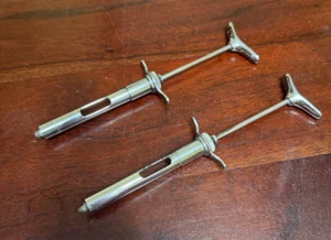 2 VINTAGE METAL NOVOL ANESTUBE A25 - DENTAL ANESTHETIC CARPUJECT - Picture 1 of 5
