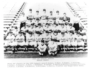 1959 World Champion Los Angeles Dodgers 8x10 Team Photo - Bild 1 von 2