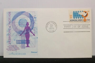 USPS FDC #1571 – 1975 10c International Women's Year Fleetwood  ST1318 - Image 1 of 3