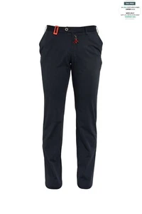 690$ ISAIA NAPOLI Blue Navy Chino Trousers Pant Cotton 30 US / 46 EU Slim Fit - Picture 1 of 4