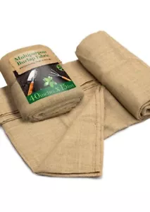 40"X15 Feet Gardening Burlap Roll - Multipurpose Natural Burlap Fabric, High Den - Picture 1 of 9