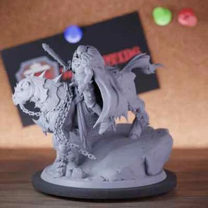 Jefe de Guerra Jinete Miniatura Desencadenado Luchador Mini Mazmorras y Dragones DnD 5e - Imagen 1 de 8