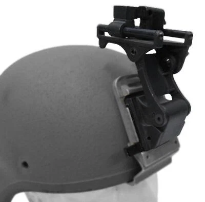 US ARMY NOROTOS NVG MOUNT RHINO HORN + MOUNTING PLATE 1 HOLE SHROUD w. SWING ARM - Image 1 of 4