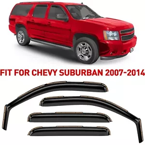 Rain Guards Vent Visors Shade for 2007-2014 Chevrolet (Chevy) Suburban - Foto 1 di 8