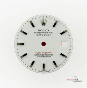 Rolex Datejust Turn-O-Graph original para hombre 116264 esfera blanca brillante SS #D31 - Imagen 1 de 8