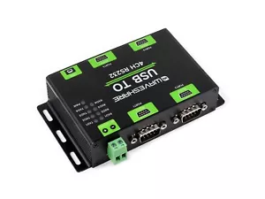 Waveshare Industrial Isolated USB To 4-Ch RS232 Converter, USB To Serial Adapter - Picture 1 of 13