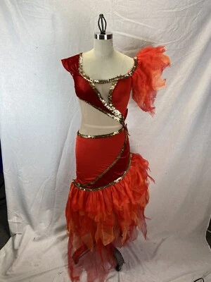 Sexy Dancing Salsa Devil Haunted Ballroom Red Fancy women's XS Costume - Image 1 of 4