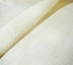 JUTE Stoff Meterware Mittelgrob 115 cm breit Robust Natur Sackleinen Jutestoff - Bild 1 von 7