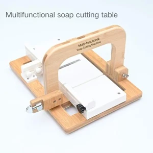 New Handmade Soap Cutter Cold Soap Trimmer Manual Soap Steel Wire Cutting Table - Foto 1 di 3