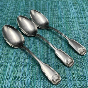 3 Reed & Barton KOLONIALSCHALE Edelstahl glänzend SUPPENLÖFFEL 1961 Besteck - Bild 1 von 7