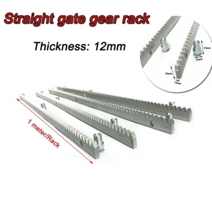 Estante dentado para abridor de puerta accionado por rack y puerta corredera 12 mm acero galvanizado 4M - Imagen 1 de 12