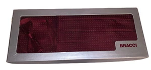 Red Design Cummerbund and Bow Tie Set by Bracci One Size Silk - Picture 1 of 5