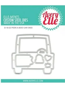 Avery Elle "PEEK-A-BOO CAR" Elle-ments Steel Die Set (DIES ONLY) MSRP $14 - Picture 1 of 1