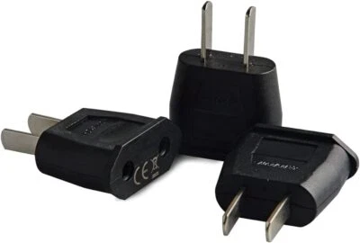 3X Adaptateur de Voyage EU Europe FR Prise vers USA amérique/uS/Chine Japon C... - Photo 1/4