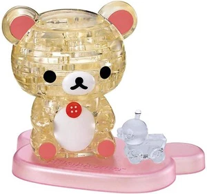 PUZZLE CRISTALLO KORILAKKUMA 37 PEZZI PUZZLE 3D GIOCATTOLO KAWAII BEVERLY JAPAN - Foto 1 di 5
