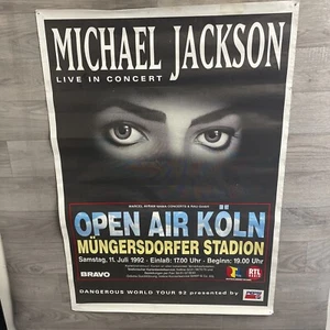 Michael Jackson Concert Poster 1992 Koln Very Rare 32” X 23.5” Pepsi - Imagen 1 de 11