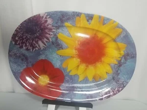 Waechtersbach Oval floral serving plate 15.5x11.5" - Picture 1 of 6
