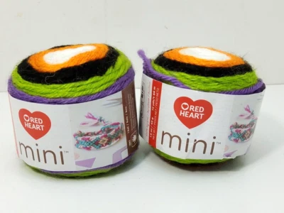 Red Heart Mini yarn, Monster, lot of 2 (72 yds/1.6 oz ea) - Image 1 of 4