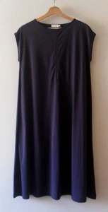 SUNSPEL - Robe longue évasée coton bleu marine taille 2 = 38 - Neuve - Picture 1 of 8