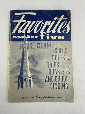 Vintage 1961 Singspiration Gospel Songs Favorites # 5 Sheet Music Song Book - Image 1 of 4