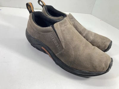 Merrell Jungle Moc Shoes Men Size 10 Gray Leather Slip On Comfort Style J60787 - Image 1 of 4