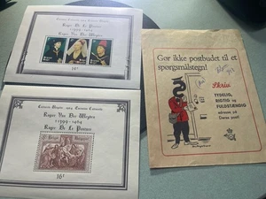 BELGIO 1964 MNH "Rogier del pascolo" quadri fogli ricordo con copertina antiscivolo - Foto 1 di 6