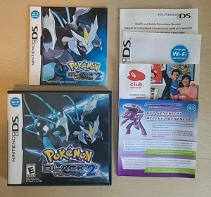 Pokemon Black Version 2 (Nintendo DS) Case + Manuals + Inserts ONLY | NO GAME - Picture 1 of 8