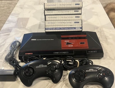 Sega Master System Console + 2 OEM Controllers & 5 CIB Game Tested 2 OEM Control - Image 1 of 4