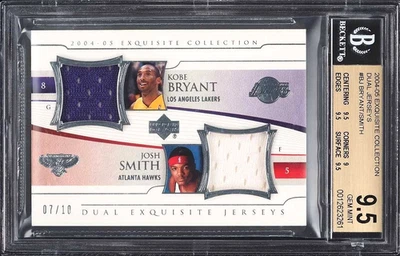2004 Exquisite Collection Dual Kobe Bryant Patch  /10 BGS 9.5 Pop 3 None Higher - Image 1 of 2