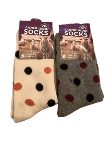 Women’s Max Adams Lamb Wool Socks | NEW | 2 Pairs - Picture 1 of 5