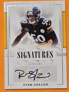 2017 National Treasures /49 Ryan Shazier Signatures Auto #S-RSZ Steelers - Picture 1 of 2