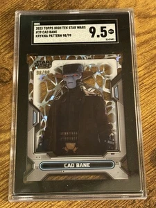 2023 Topps High Tek Star Wars #39 Cad Bane Krykna Pattern , graded SGC 9.5 - Picture 1 of 2