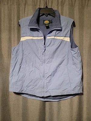 Chaleco Cabela's para mujer L azul cremallera completa forrado de lana carcasa suave exterior sin mangas Foto 1 de 3