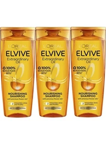 LOreal Elvive Shampoo Extraordinary Oil Nourishing Shampoo 400ml x 3 - Picture 1 of 1