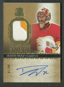 2023-24 The Cup Dustin Wolf Signature Materials Rookie Patch Auto RPA /99 #SM-DW - Picture 1 of 2