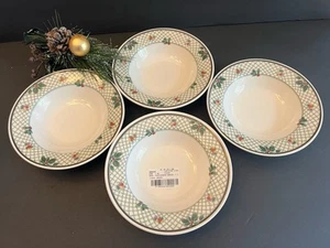 Mikasa Christmas Story Fruit/Desert Bowl  7 1/8” NEW Set Of 4 - Picture 1 of 2